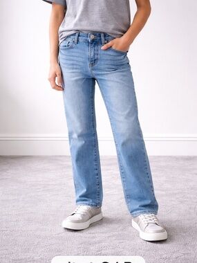 Classic Straight-Leg boys Jeans in Light Blue
